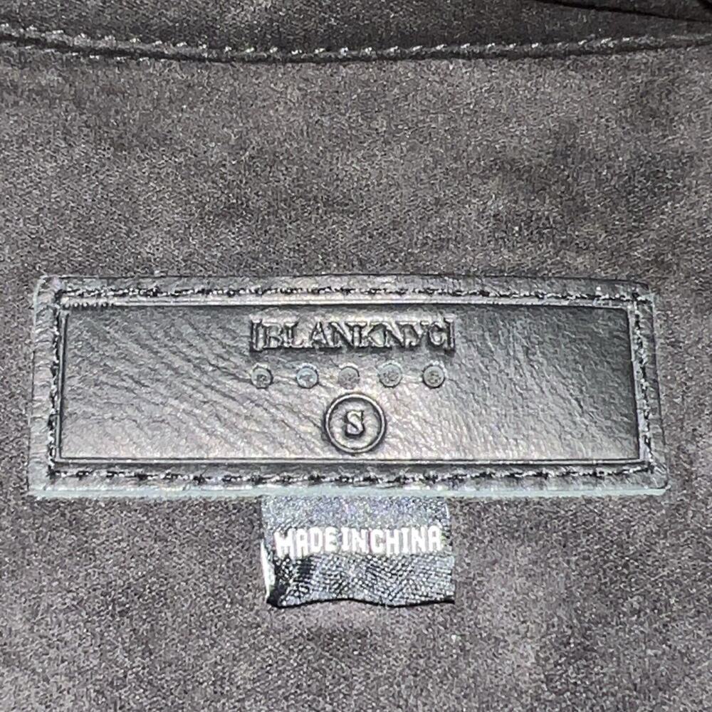 Women's Blanknyc Faux Suede Drapey Jacket, Size Small - Black 76X-5411NO - Picture 8 of 11